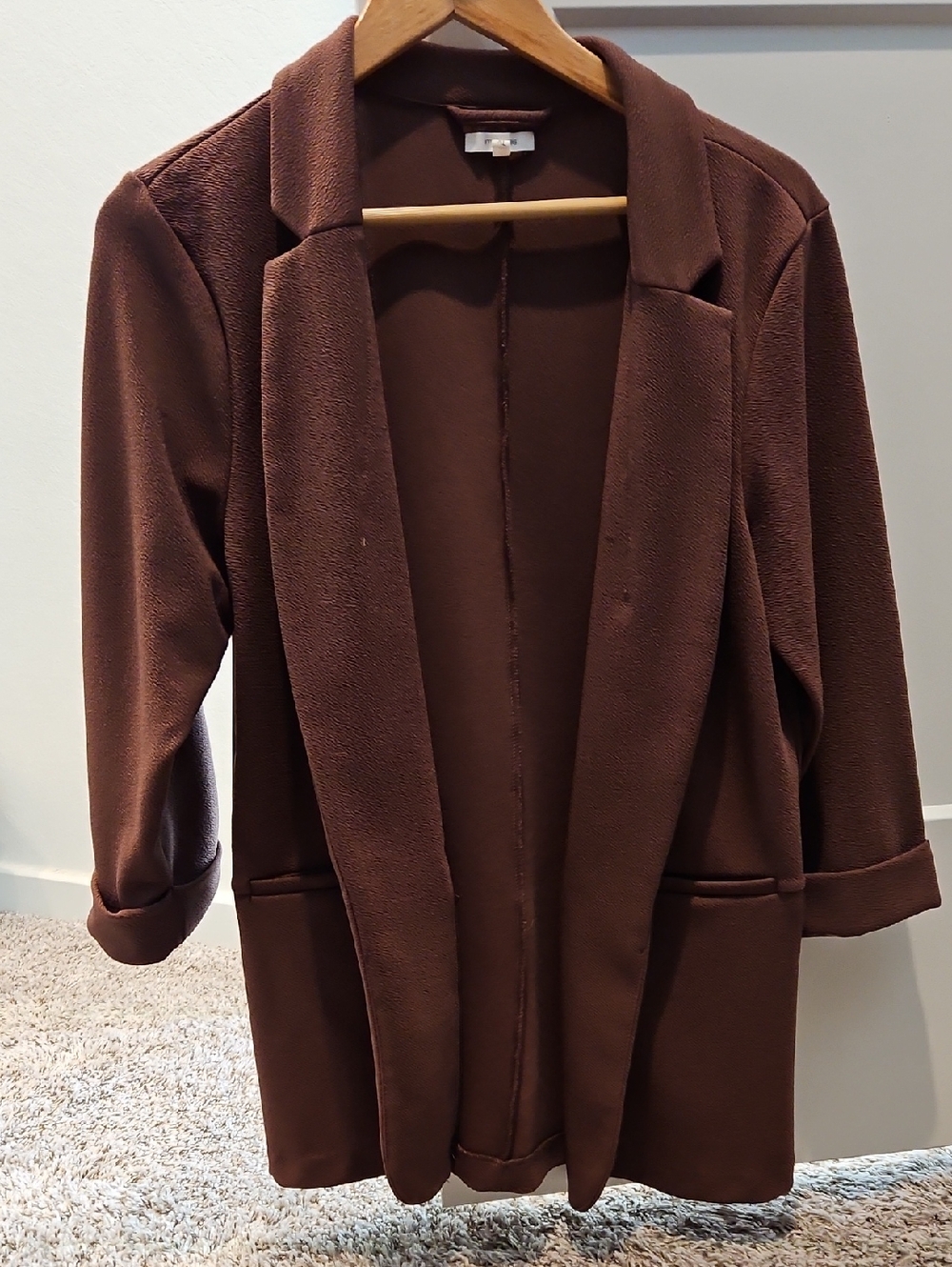 Maurices Brown Open-Front Blazer